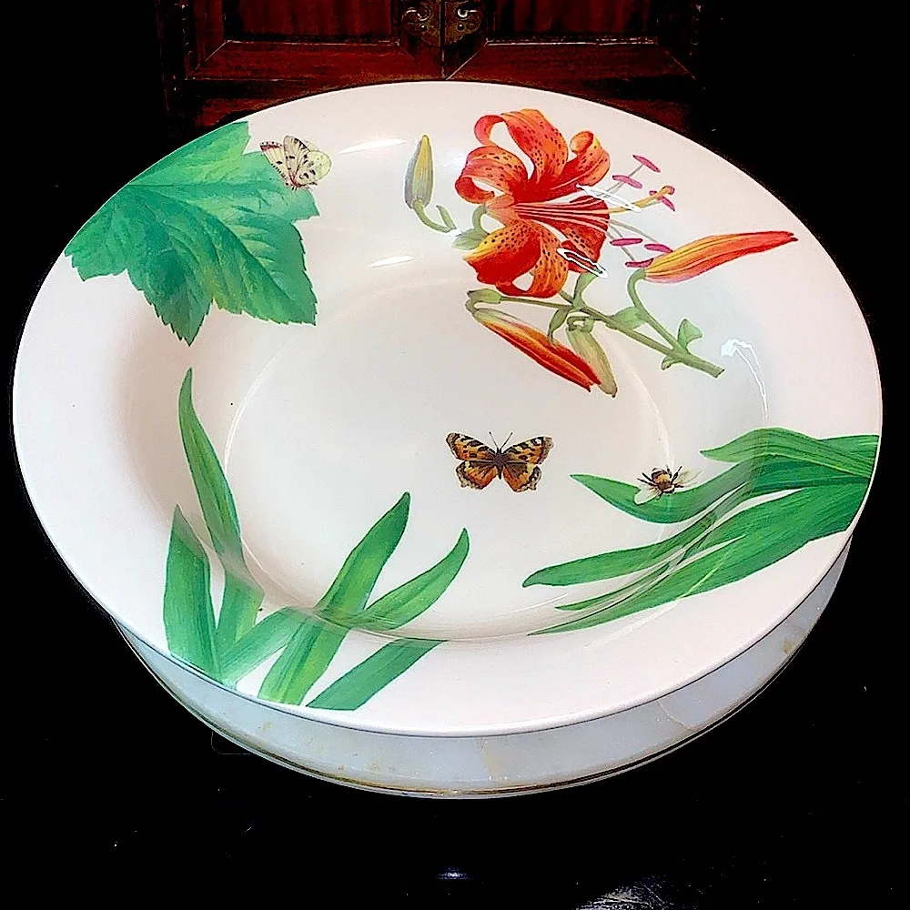SPODE FLORAL HAVEN SERVING BOWL ROUND 11 3/4TH IN